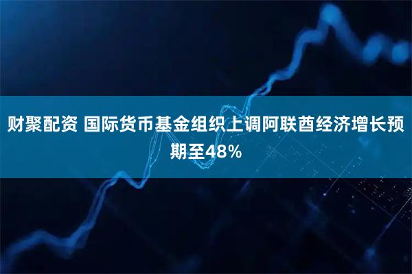 财聚配资 国际货币基金组织上调阿联酋经济增长预期至48%