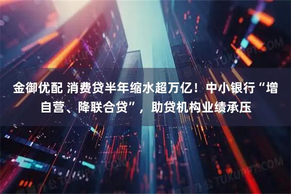 金御优配 消费贷半年缩水超万亿!中小银行“增自营、降联合贷”,助贷机构业绩承压